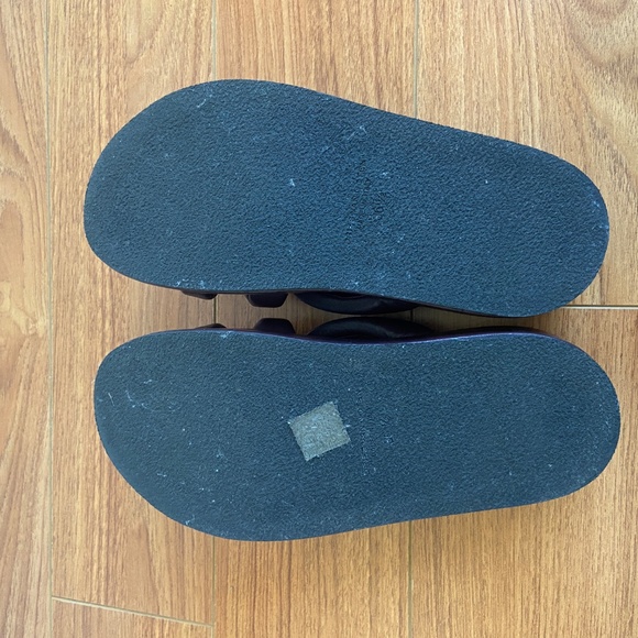 Dries Van Noten Leather Burgundy Brown Platform Flat Sandals Size 36.5 - Picture 6 of 8